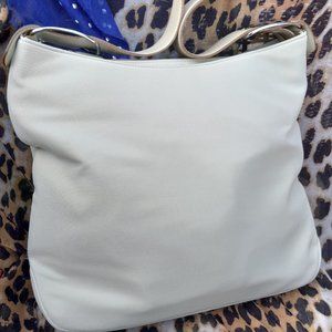 Vintage Salvatore Ferragamo Canvas Shoulder Bag.